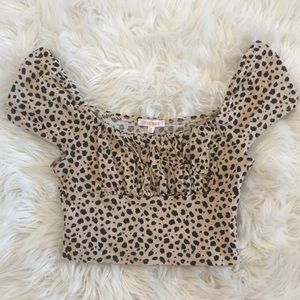 PacSun Leopard Print Crop Top